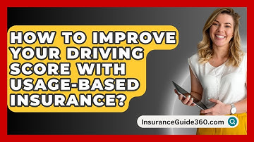 How To Improve Your Driving Score With Usage-based Insurance? - InsuranceGuide360.com