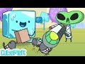 Funny Cartoon for Kids 👽 CubeMelt Alien Obsession ❤️‍🔥 HooplaKidz Toons