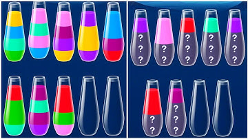 Water Sort Puzzle Walkthrough 5, ios Gameplay Simulator Think Brain Android Games