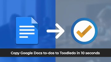 Google Docs to Toodledo Integration - To-dos