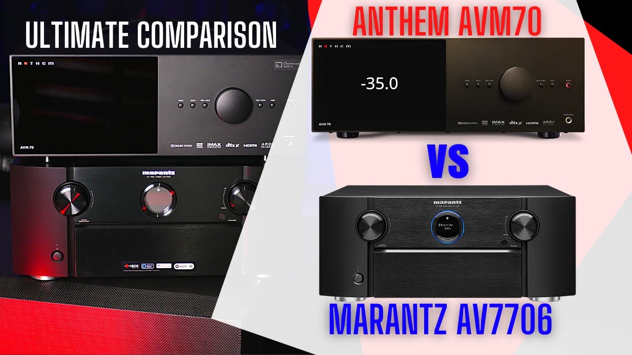 Кто лучше: ANTHEM AVM70 или MARANTZ AV7706? Полное сравнение звука, дизайна и характеристик!