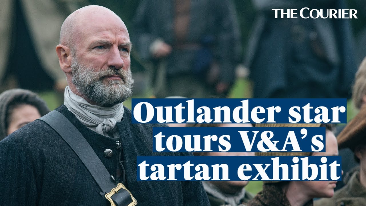 Outlander's Graham McTavish reacts to Scotland's biggest tartan exhibit at V&A