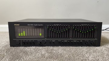 Teac EQA-30BL Stereo Graphic Equalizer EQ