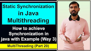 Static Synchronization in Java Multithreading by Deepak