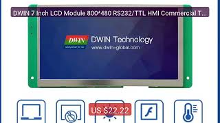 DWIN 7 Inch LCD Module 800*480 RS232/TTL HMI Commercial Touch ... — Best Buy 2026 | Great Quality!