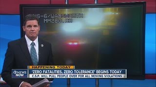 CSP's Zero Tolerance campaign starts Friday night