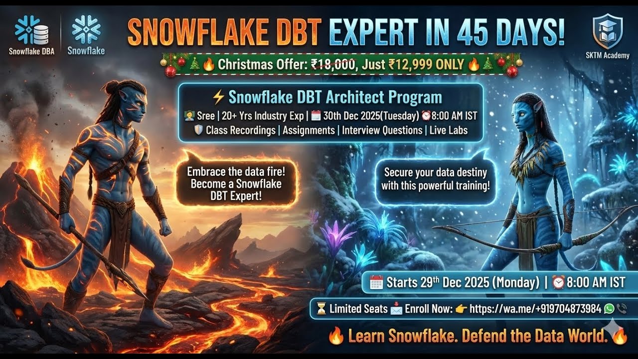 Snowflake SQL AWS AirFlow DBT Real Time Projects 9PM IST 15 Dec 2025 ...