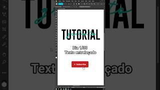 Dia 1/30: Criar texto entrelaçado com o Affinity é fácil. #shorts #designgrafico #affinity