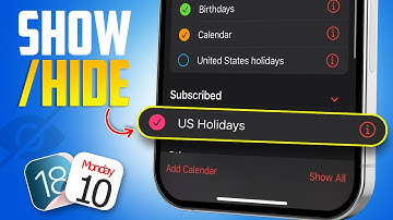 How to Show and Hide Public Holidays in iPhone Calendar After iOS 18 Update