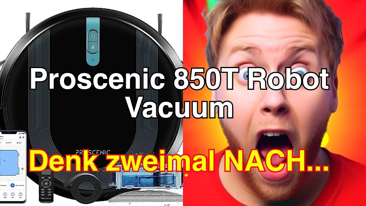 Proscenic 850T WLAN Robot Vacuum Cleaner with Wiping Function