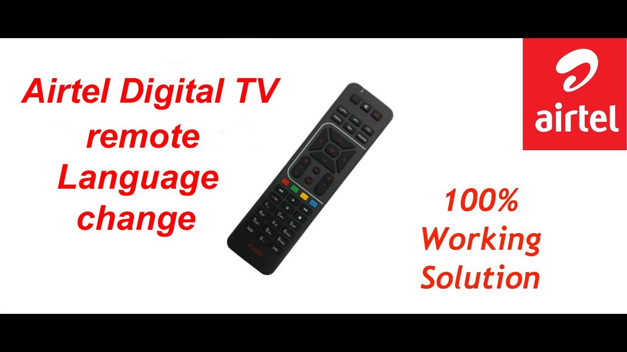 Airtel Digital Tv Language Change Settings Step By Step Guide Youtube