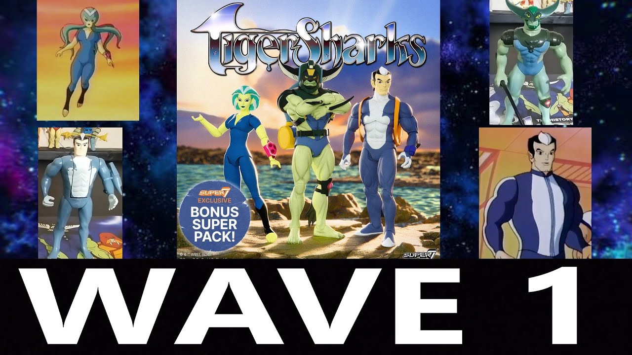 RETRO-WED: SUPER 7 ULTIMATES TIGERSHARKS WAVE 1 INCLUDED MAKO, T