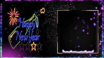 Happy New year 2020   Avee player template green screen status