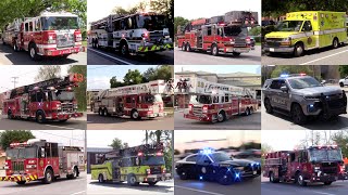 Police Cars Fire Trucks And Ambulances Responding Compilation Part 44 -April 2026