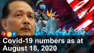 Covid-19 numbers as at August 18, 2020