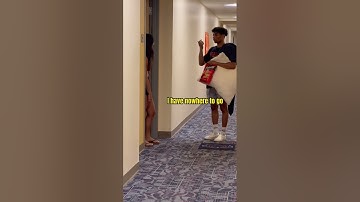 ASKING COLLEGE STUDENTS IF I CAN SLEEP OVER!! (Part 16)😳 #shorts