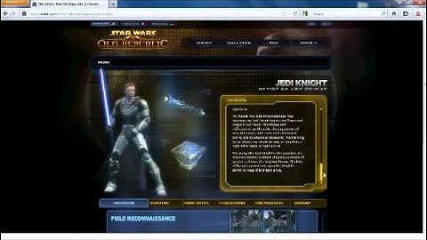 SWTOR Classes Overview