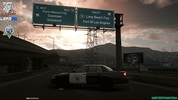 GTA V - LSPDFR 0.4.9🚔 - LA Revo - CHP  - 2011 CVPI Slicktop - Traffic Stop Backup W/ AI Voice  - 4K