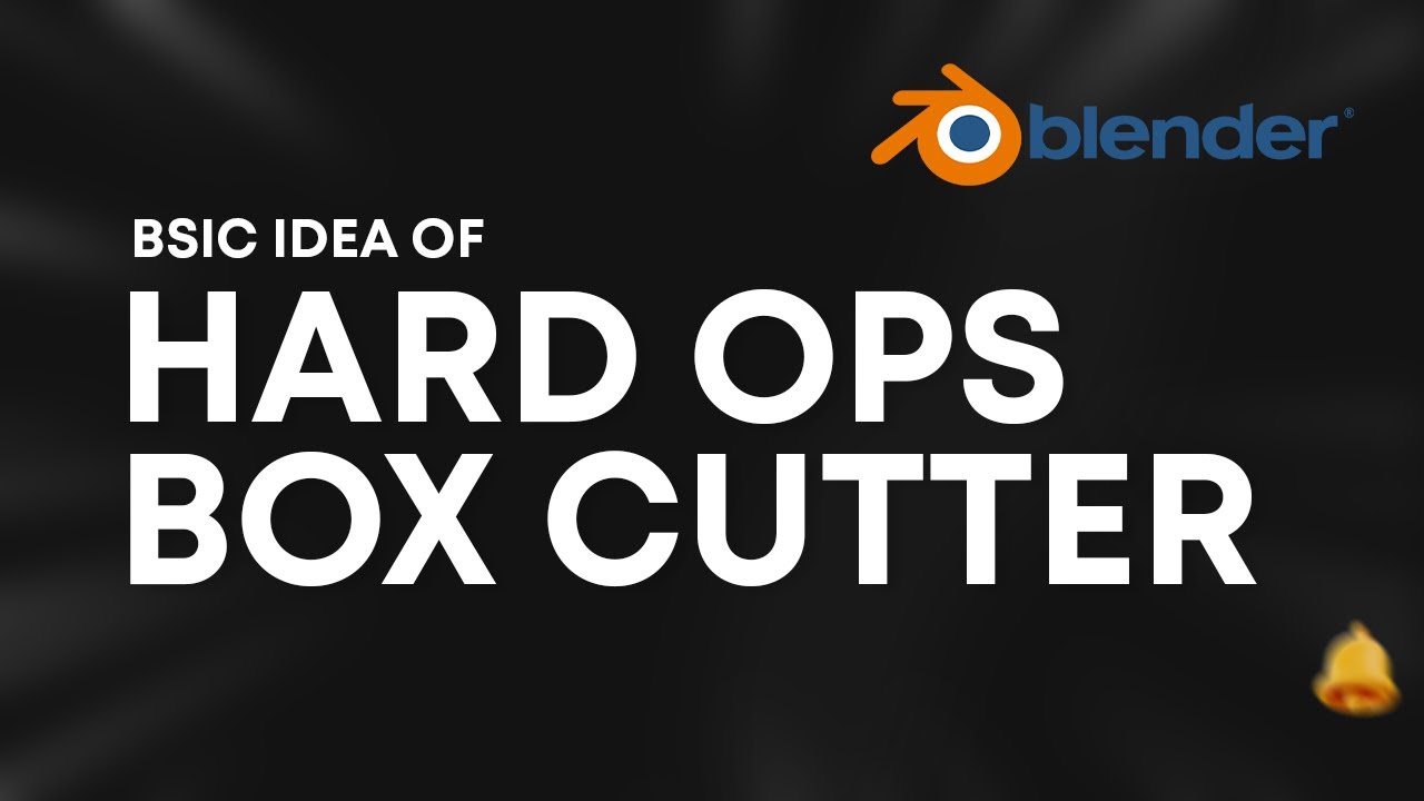 HardOps and BoxCutter Basic Idea Best Blender Addons ব্লেন্ডার
