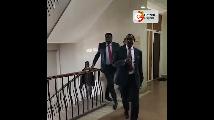 Impeached DP Rigathi Gachagua arrives at Milimani Law Courts for the hearing of his impeachment case