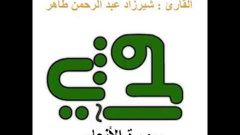 سورة الأنعام - القارئ : شيرزاد عبد الرحمن طاهر