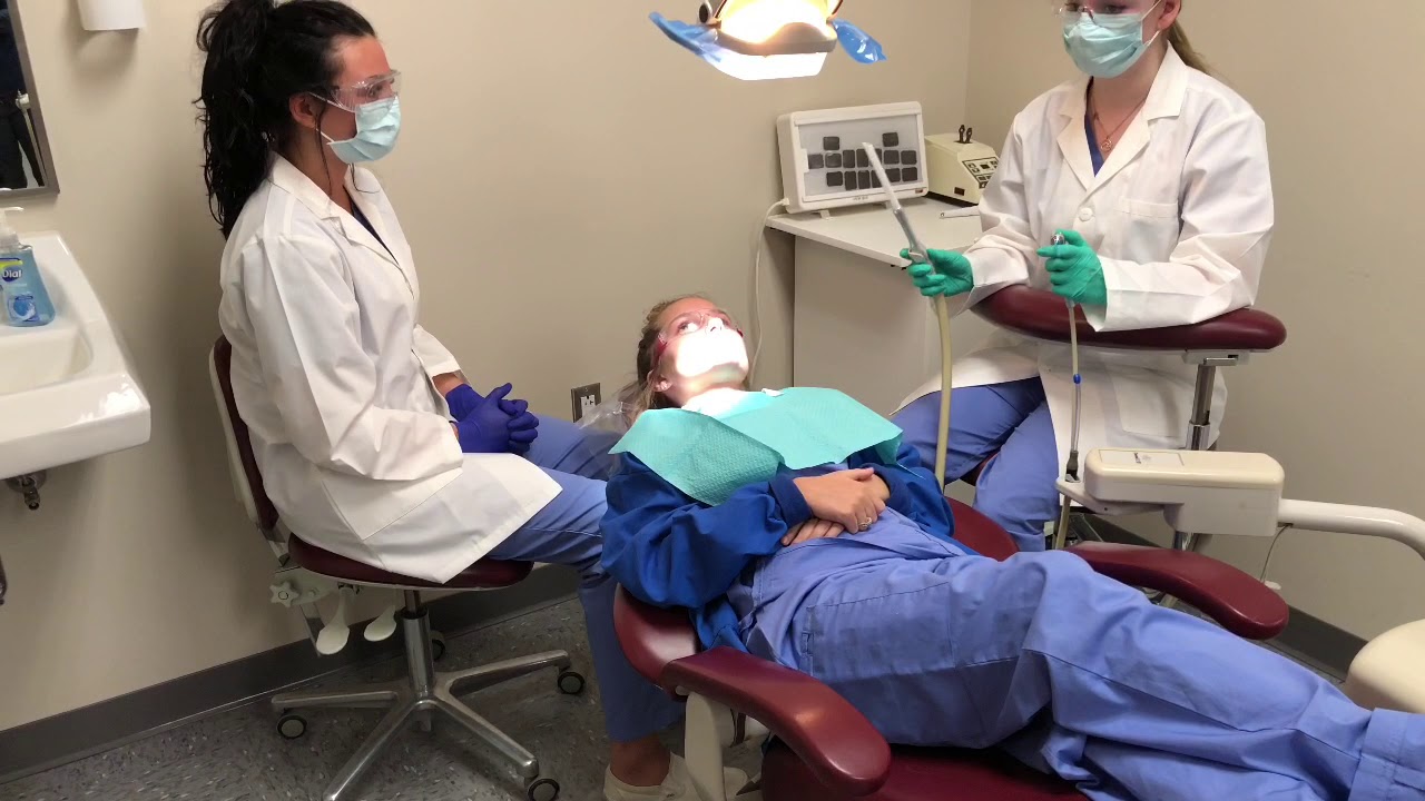 Area31 Career Center Dental Assisting Program (oral evacuation) YouTube