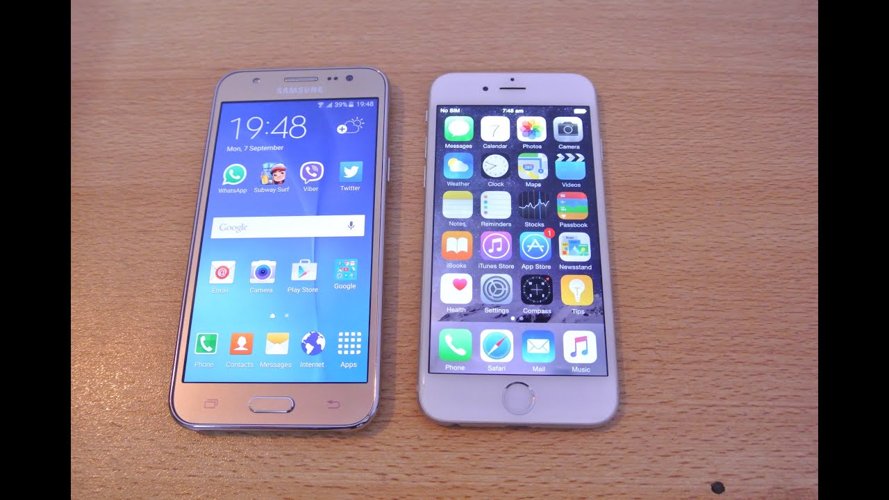 Samsung Galaxy J5 Vs Iphone 6 Full Comparison Hd Youtube