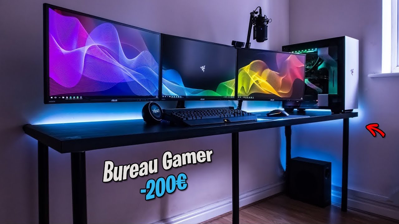 Les Meilleurs bureaux gamer pas cher RGB que je conseille sur  !  (-200€) 
