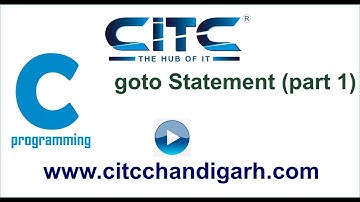 Tutorial video on Goto statement in C language (part 1)