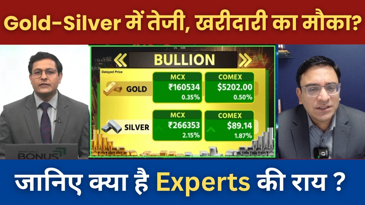 Gold  Silver Latest News |  Gold-Silver में तेजी, खरीदारी का मौका?Gold rate today |Silver rate today
