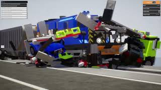 Brick Rigs Train Crashes With Sound