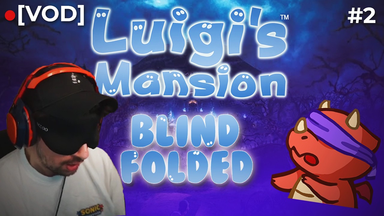 Luigi's Mansion BLINDFOLDED Speedrun (Part 2/2)