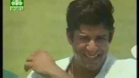 Sri Lanka vs Pakistan 2000 2nd Test Galle - Wasim Akram 100