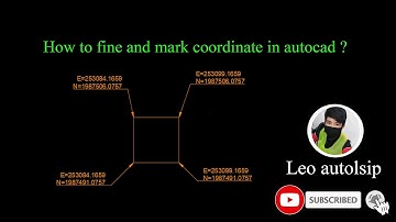 How To Display Coordinates On Auto CAD Drawings By Autolisp