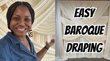 Baroque Draping with 12 Panels | Elegant & Easy Setup!