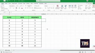 Setting "Row" and "Sequence" Function to set serial no in a range.
