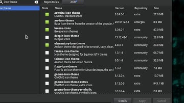 pamac icon theme install