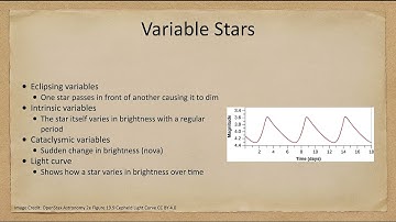 Lesson 19 - Lecture 2 - Distances of the Stars: Variable Stars - OpenStax Astronomy 2023