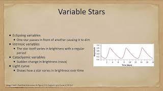 Lesson 19 - Lecture 2 - Distances of the Stars: Variable Stars - OpenStax Astronomy 2023