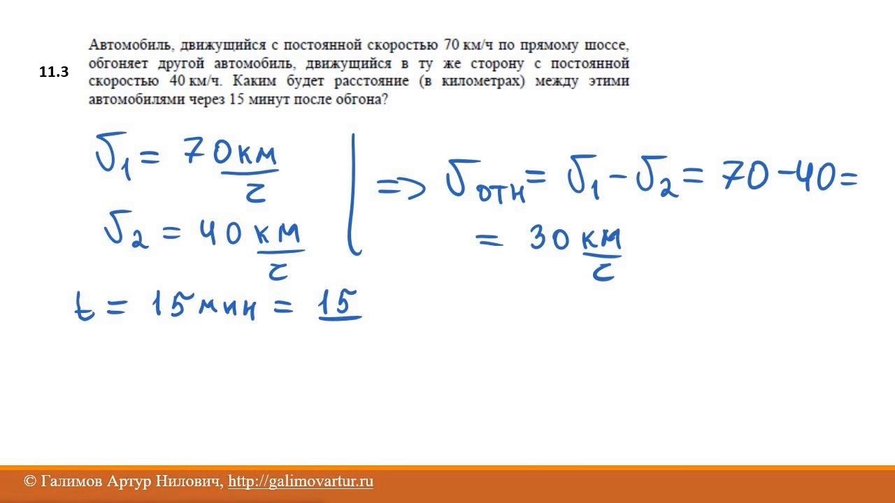 Автомобиль выехал с постоянной скоростью 72