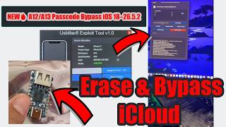 NEW A12/A13 Erase/ Bypass How to Connect RP2350 USB-A To PC & iPhone/iPad Bypass iCloud With Signal.