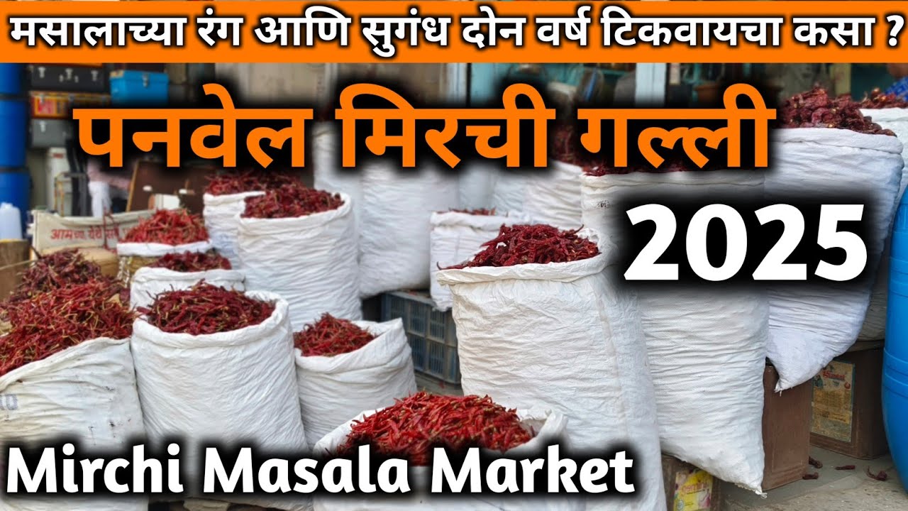 Wholesale Panvel Mirchi Galli/ Mirchi Market Panvel /Wholesale Market /masala market