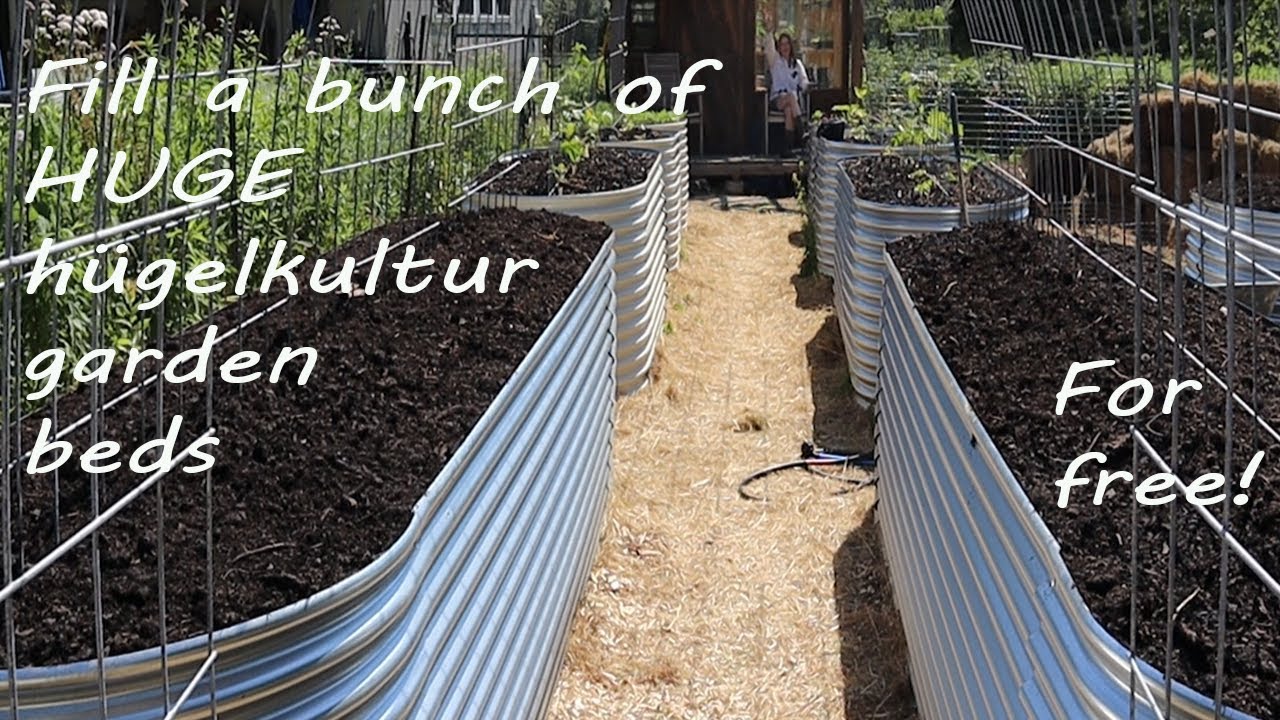 S1E2 Setting up 19 hügelkultur steel raised beds