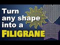 Turn Any Shape into a Filigrane Design in PaintShop Pro (Script)