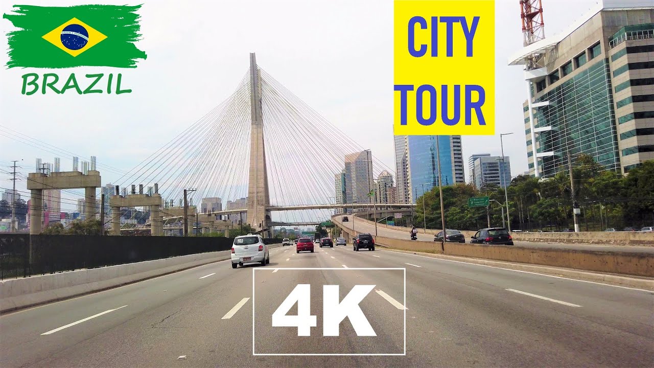 4K São Paulo City Cruising - Brazil | Relaxing Drive