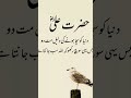 حضرت علی نے فرمایا ___🥀🕊️ #islamicshorts #isamicshorts #quotes #hazratali