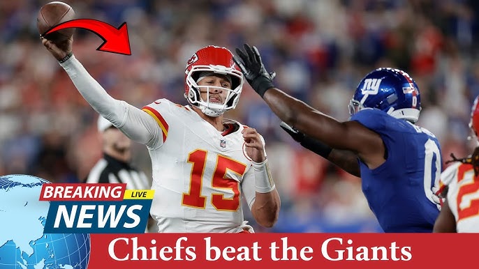 Chiefs Snap Losing Streak as Mahomes Outduels Giants in Gritty 22-9 Victory