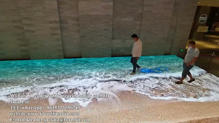 Holographic beach projection interactive floor sea art game dynamic 3d virtual indoor mapping magic - DayDayNews