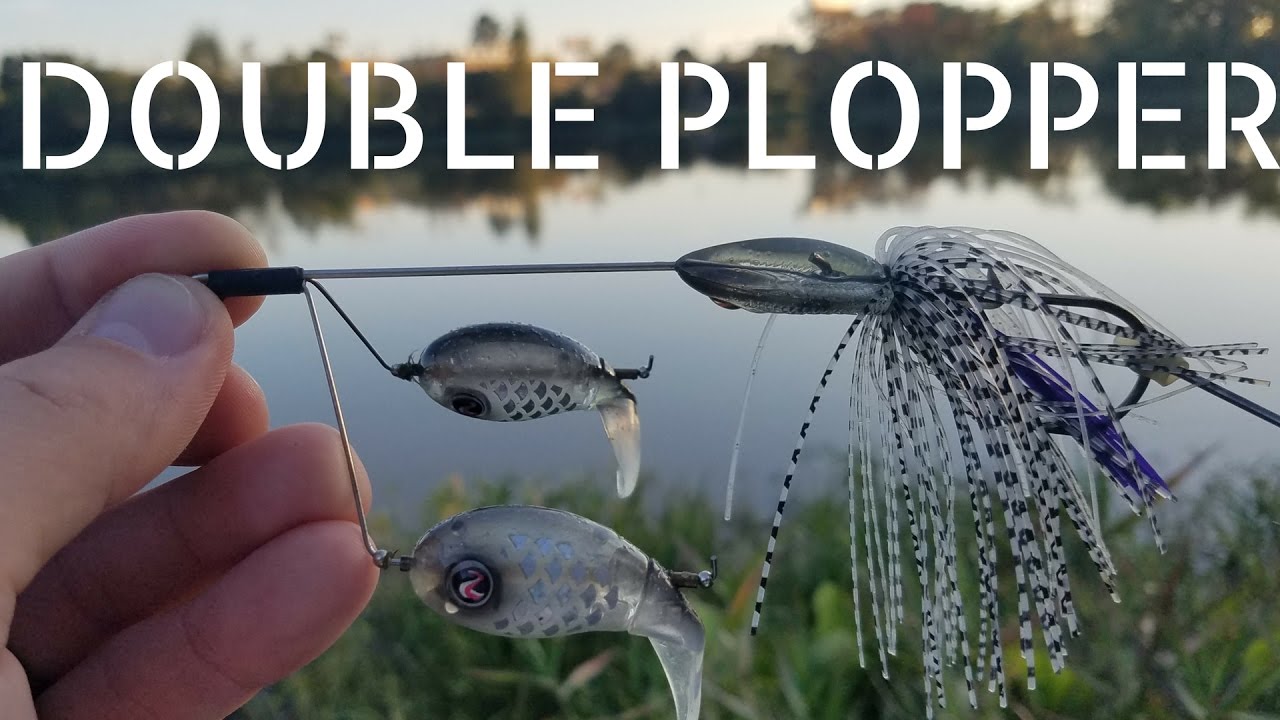 double plopper fishing lure River to Sea painted jaw increase visibility in water River2Sea Whopper Plopper - 60