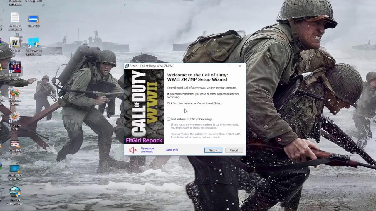 Call Of Duty WWII Free Download WW2 Repack - GMRF